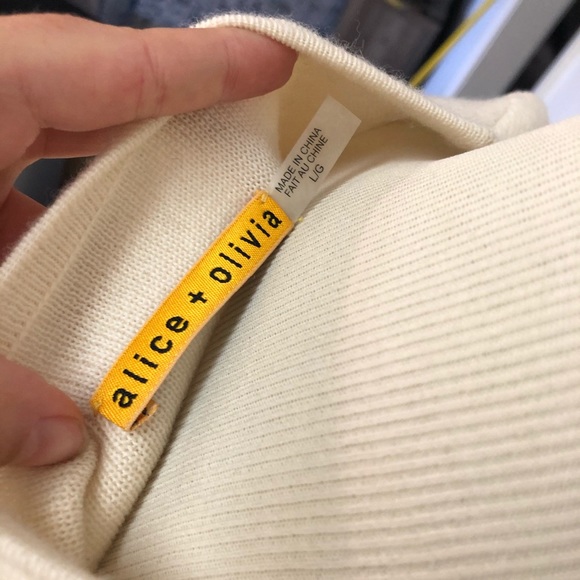 Alice + Olivia 100% Merino Wool Color Block Dress - Picture 4 of 8